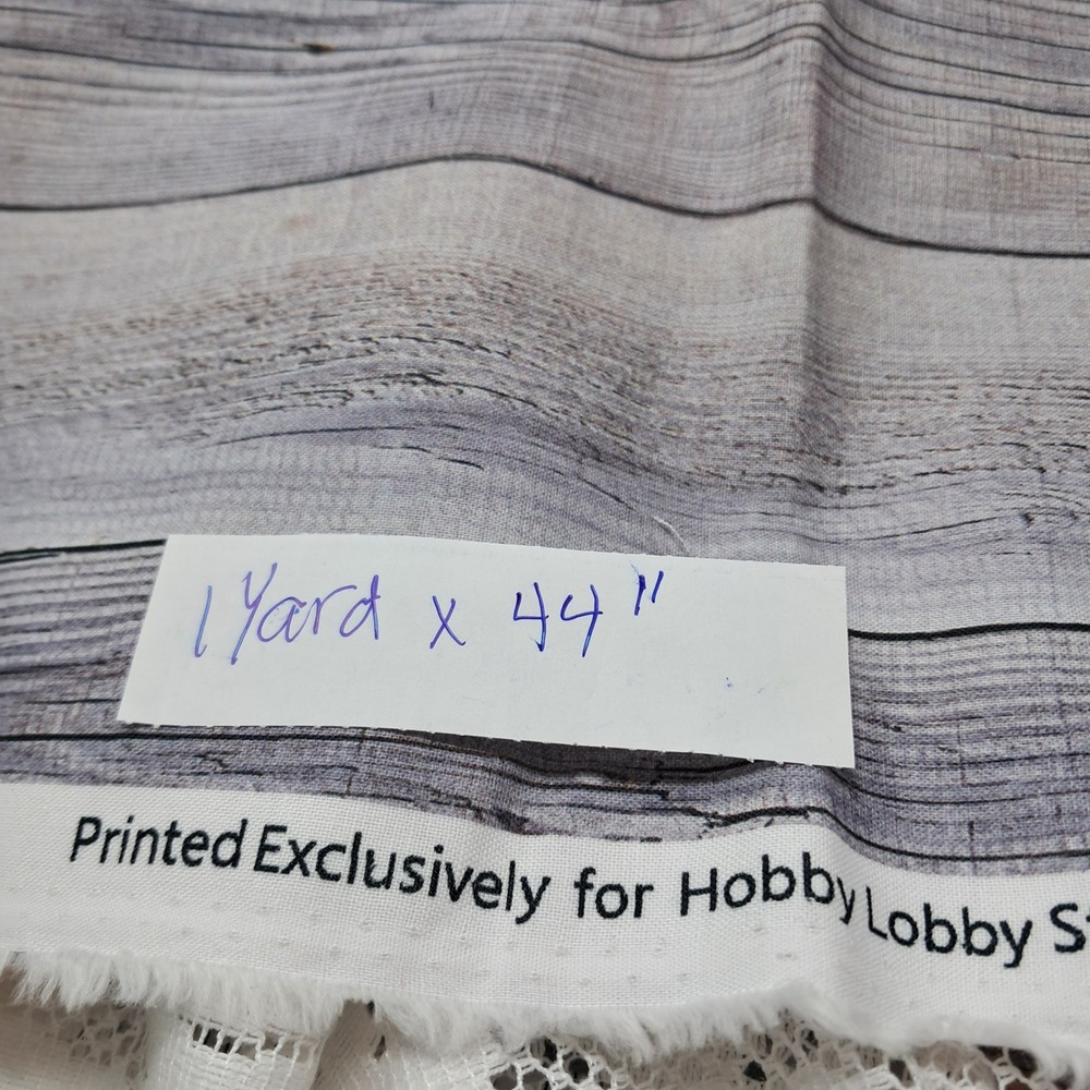 Hobby Lobby Wood Grain Fabric 1 Yard x 44" Wide‎ Crafting Sewing Material